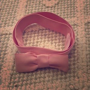 Pink bow belt